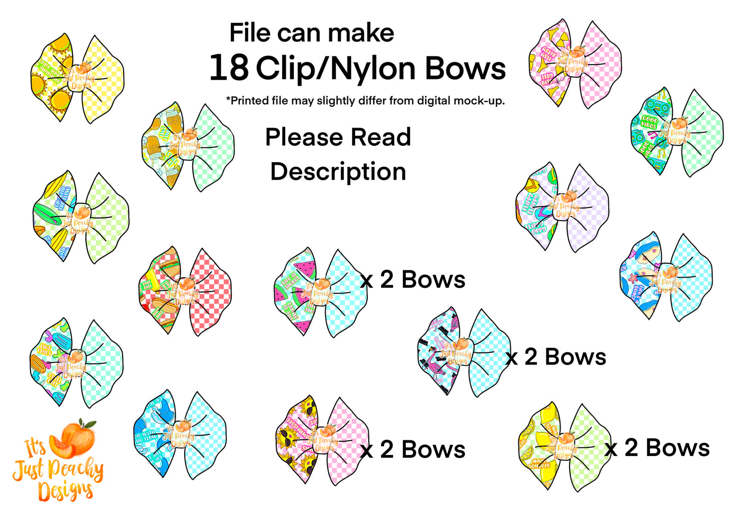 Half/Half Bows- Variety 2