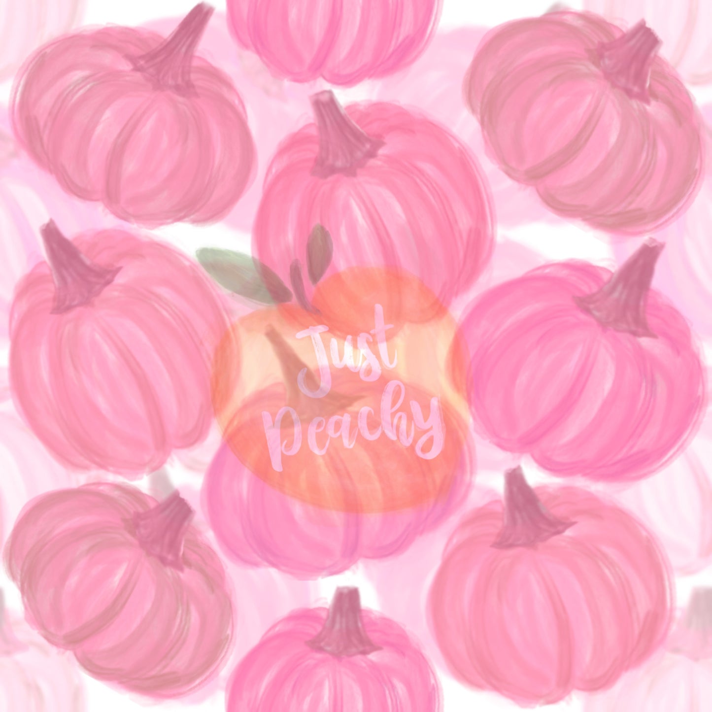 Pink Watercolor Pumpkins