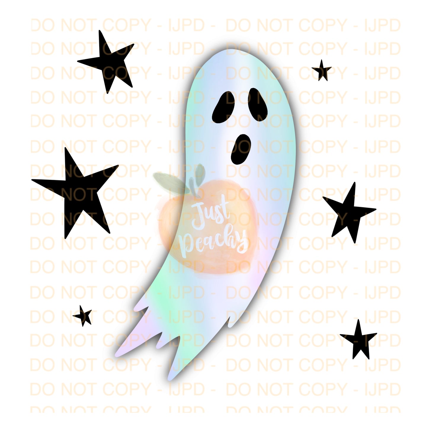 Star Ghost PNG - Two Color Options