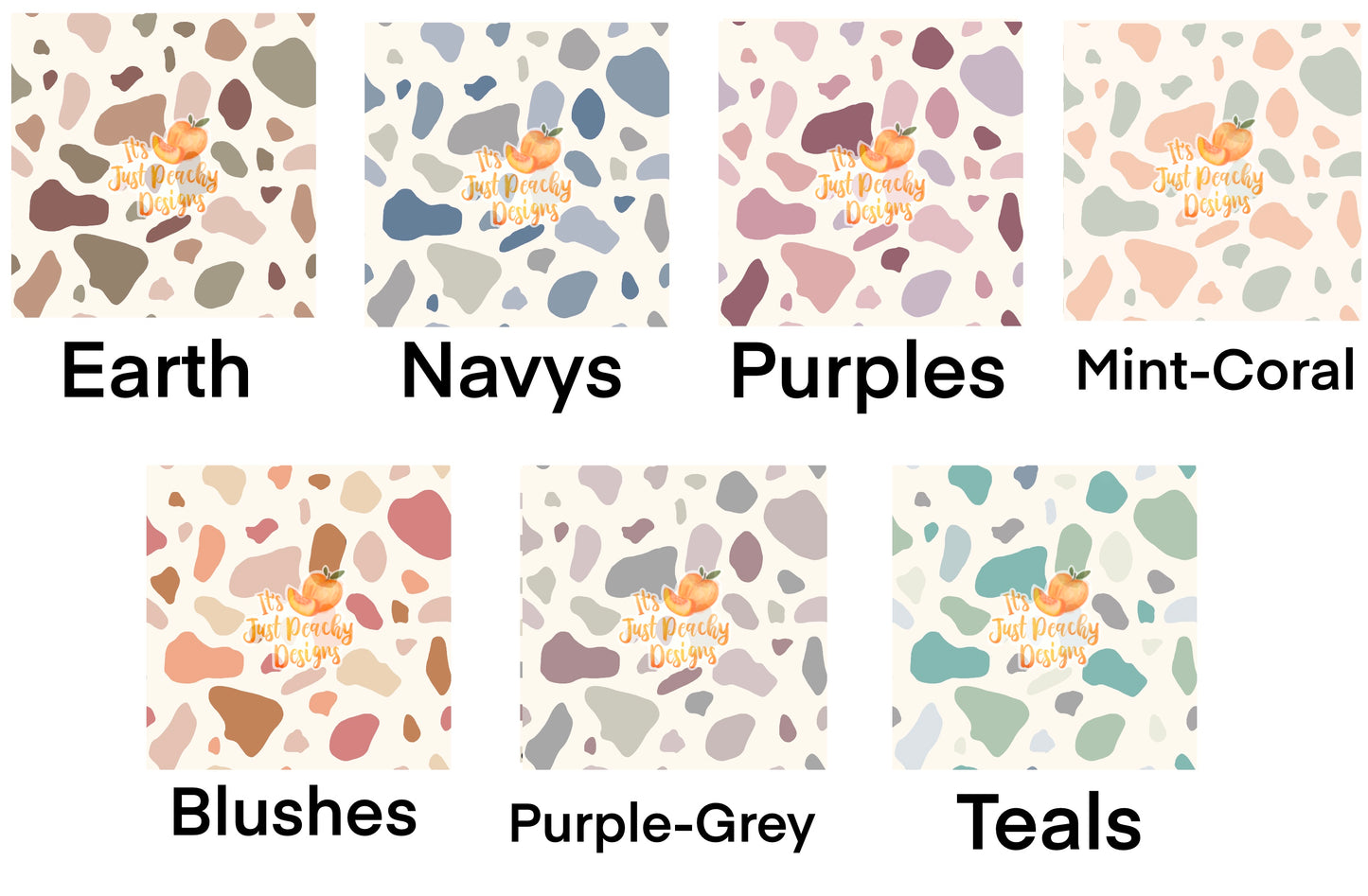 Boho Leopard Splotches - Multiple Color Options