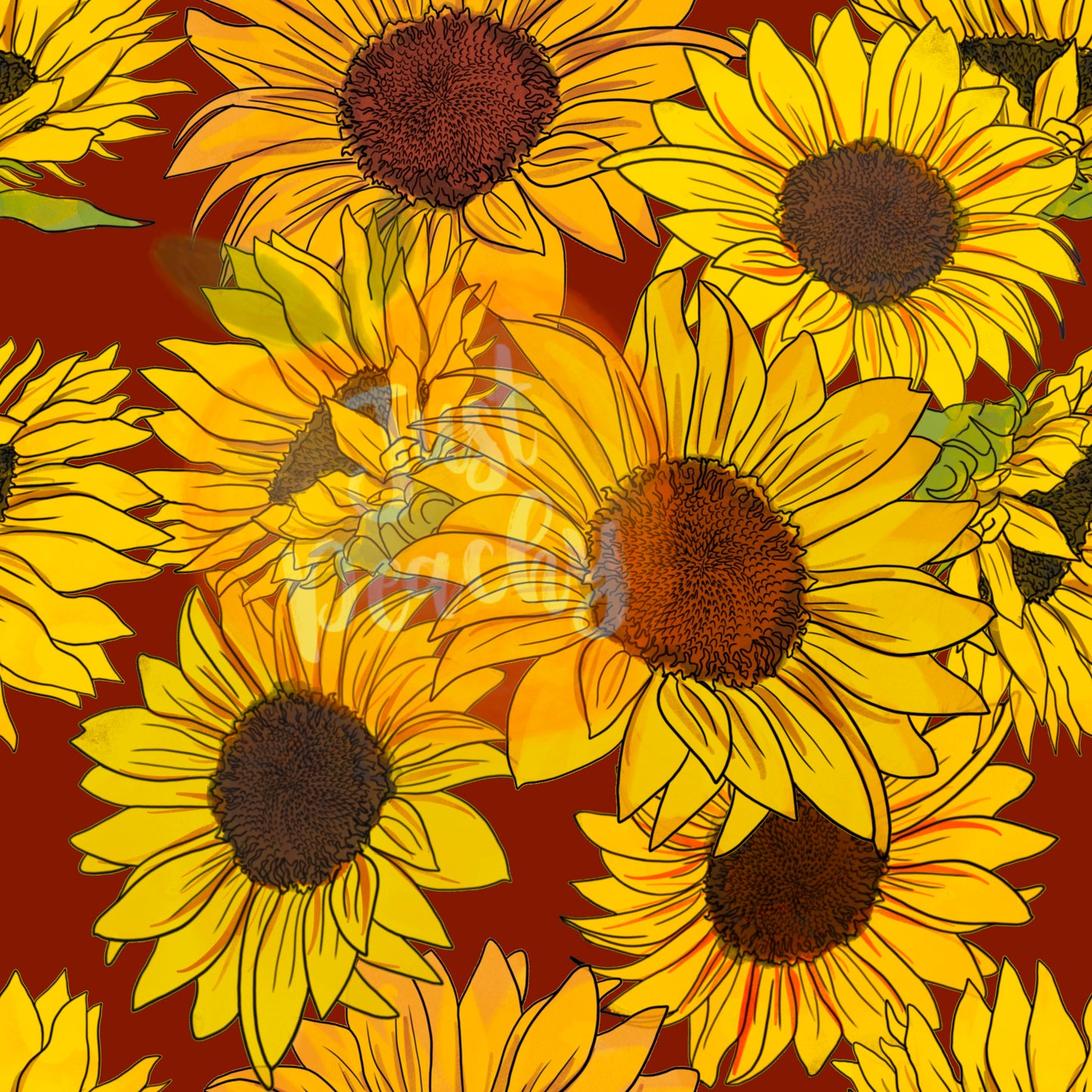 Painted Sunflowers - Multiple Colors