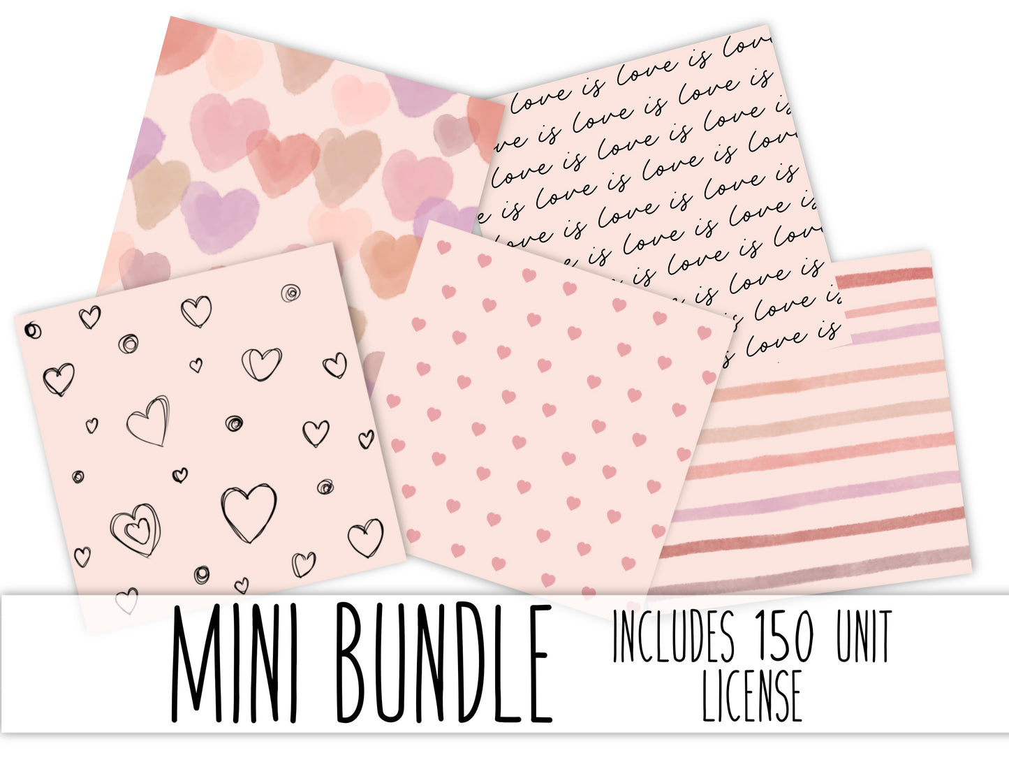 Choose Bundle- Valentine’s Mini Bundles - Includes 150 Yard License