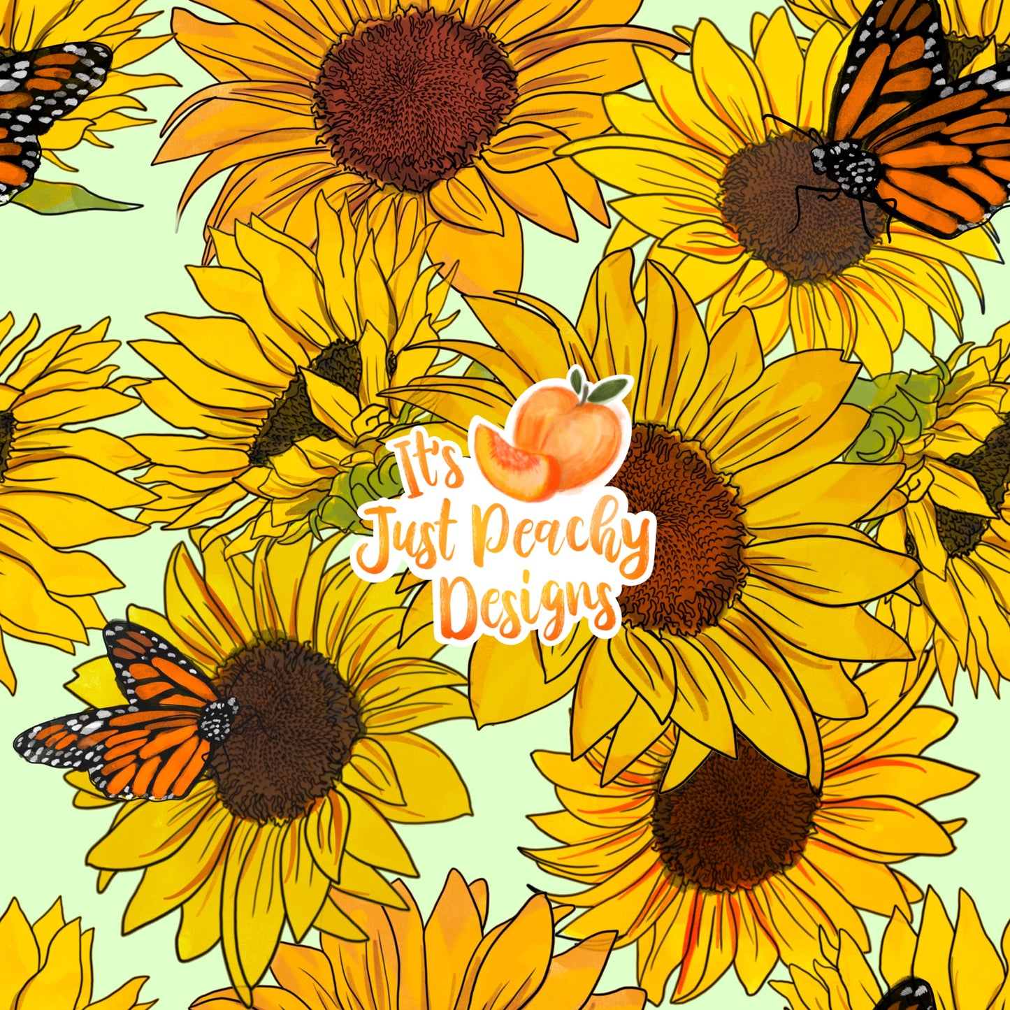 Comm. Butterfly Sunflowers - Multiple Colors