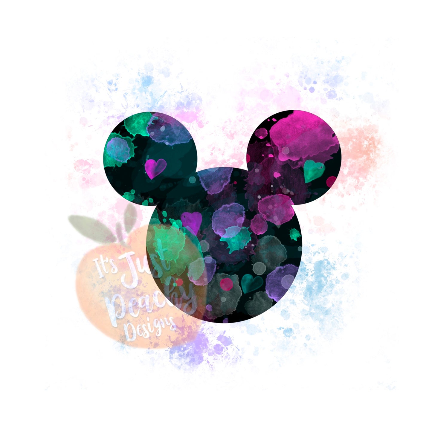 Splatter Ears PNG - Multiple Colors