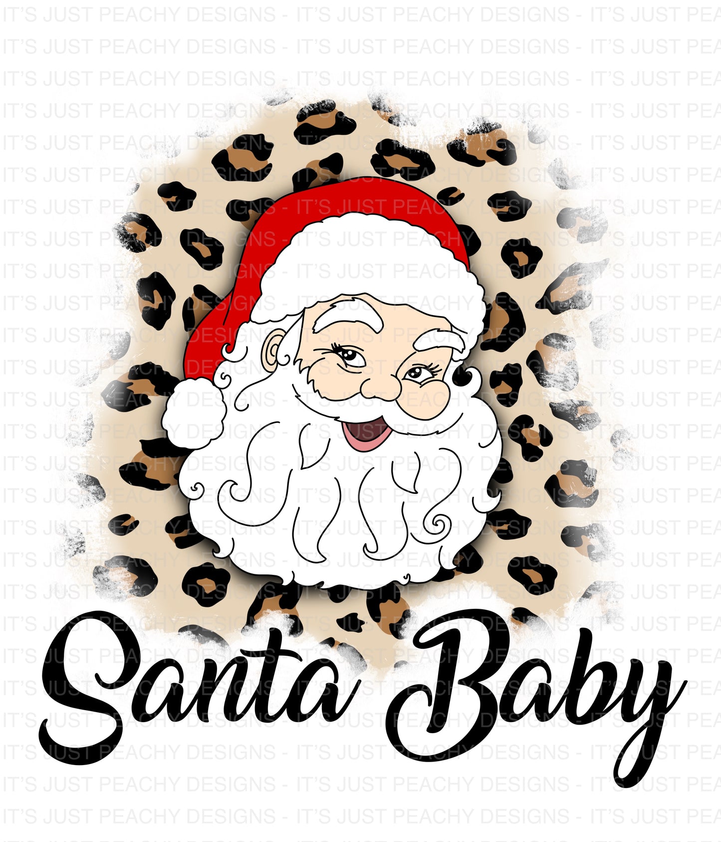 Multicultural Leopard Santa PNG - Multiple Variations