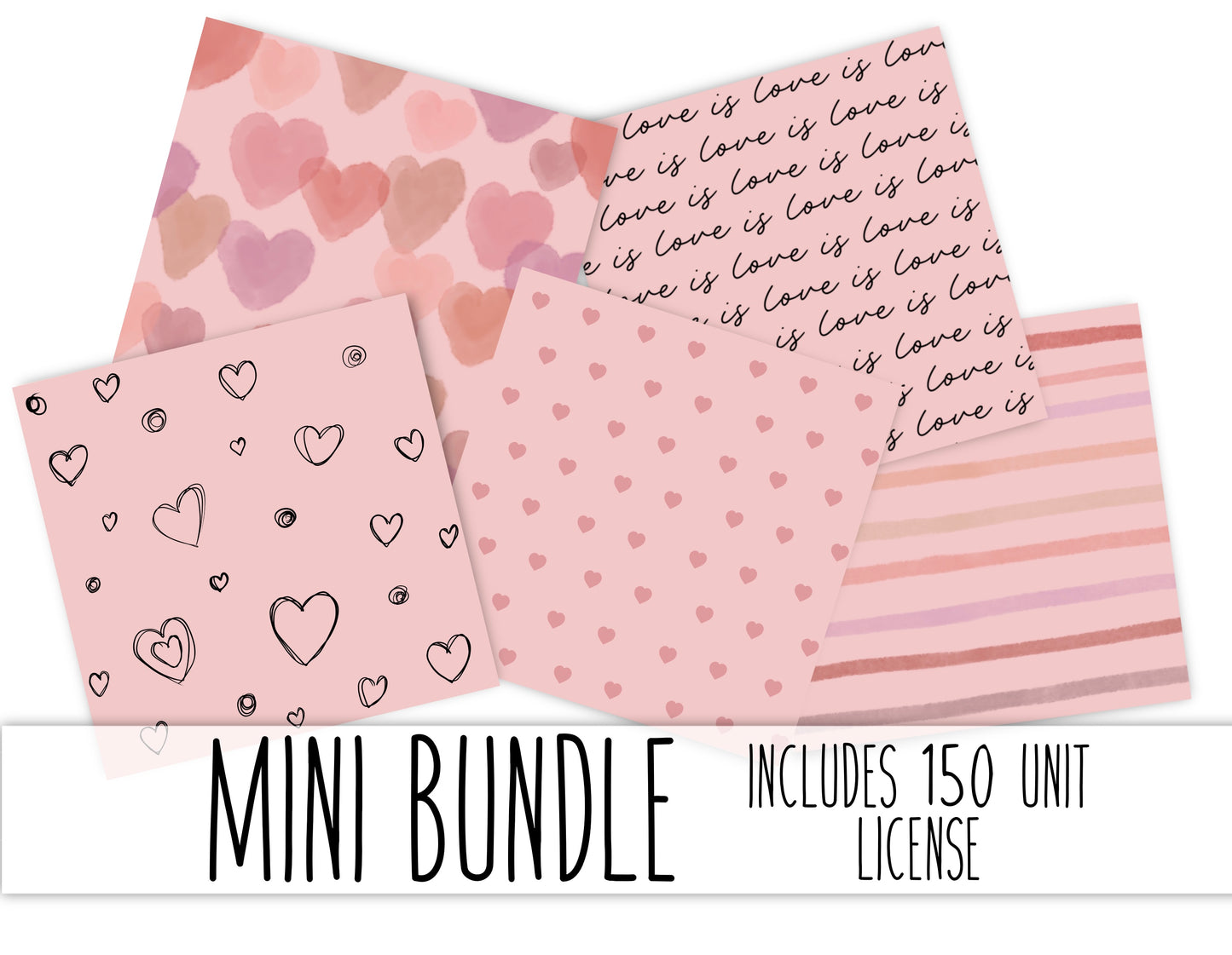 Choose Bundle- Valentine’s Mini Bundles - Includes 150 Yard License