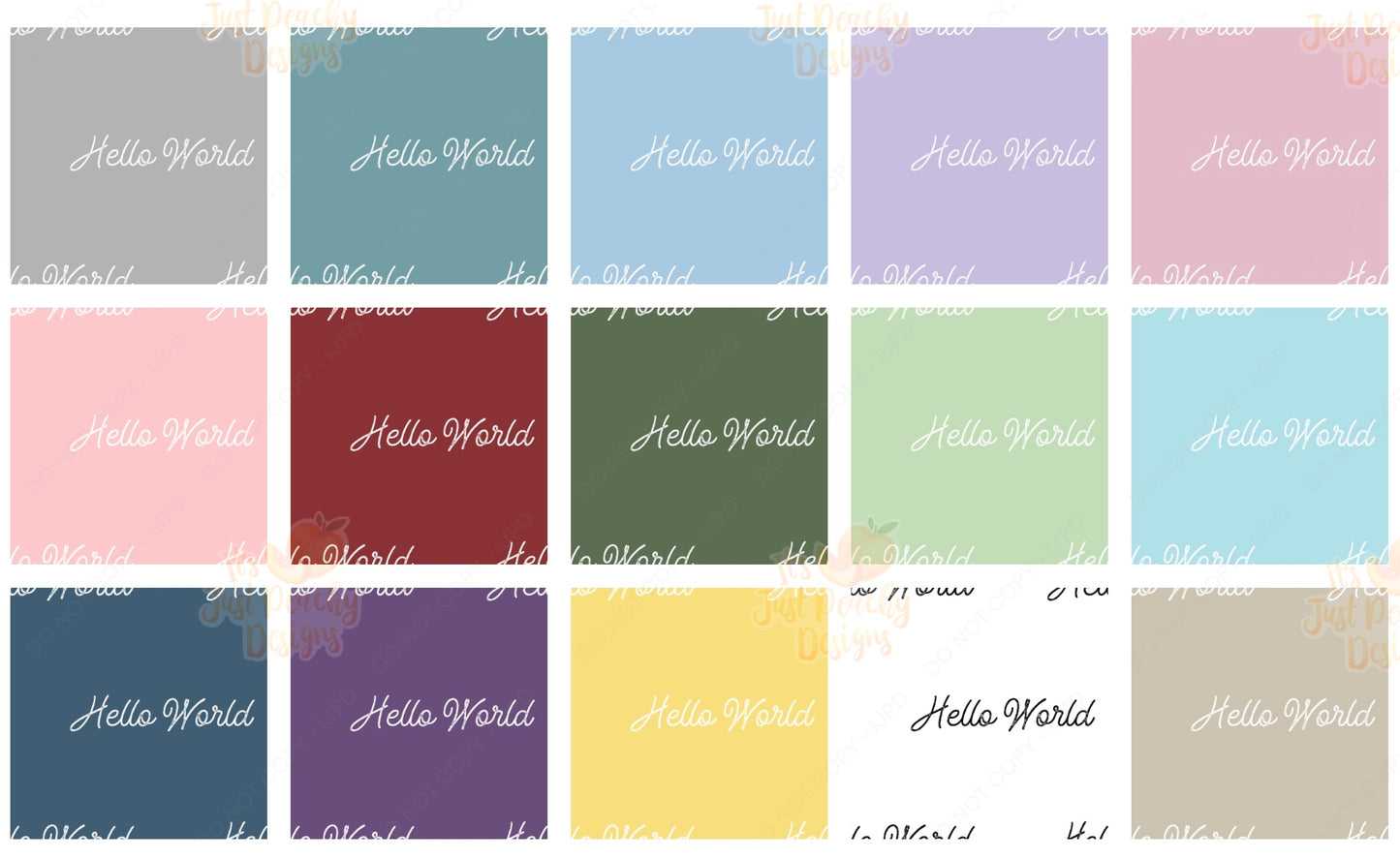 Bundle - Add A Name File - 15 Colors