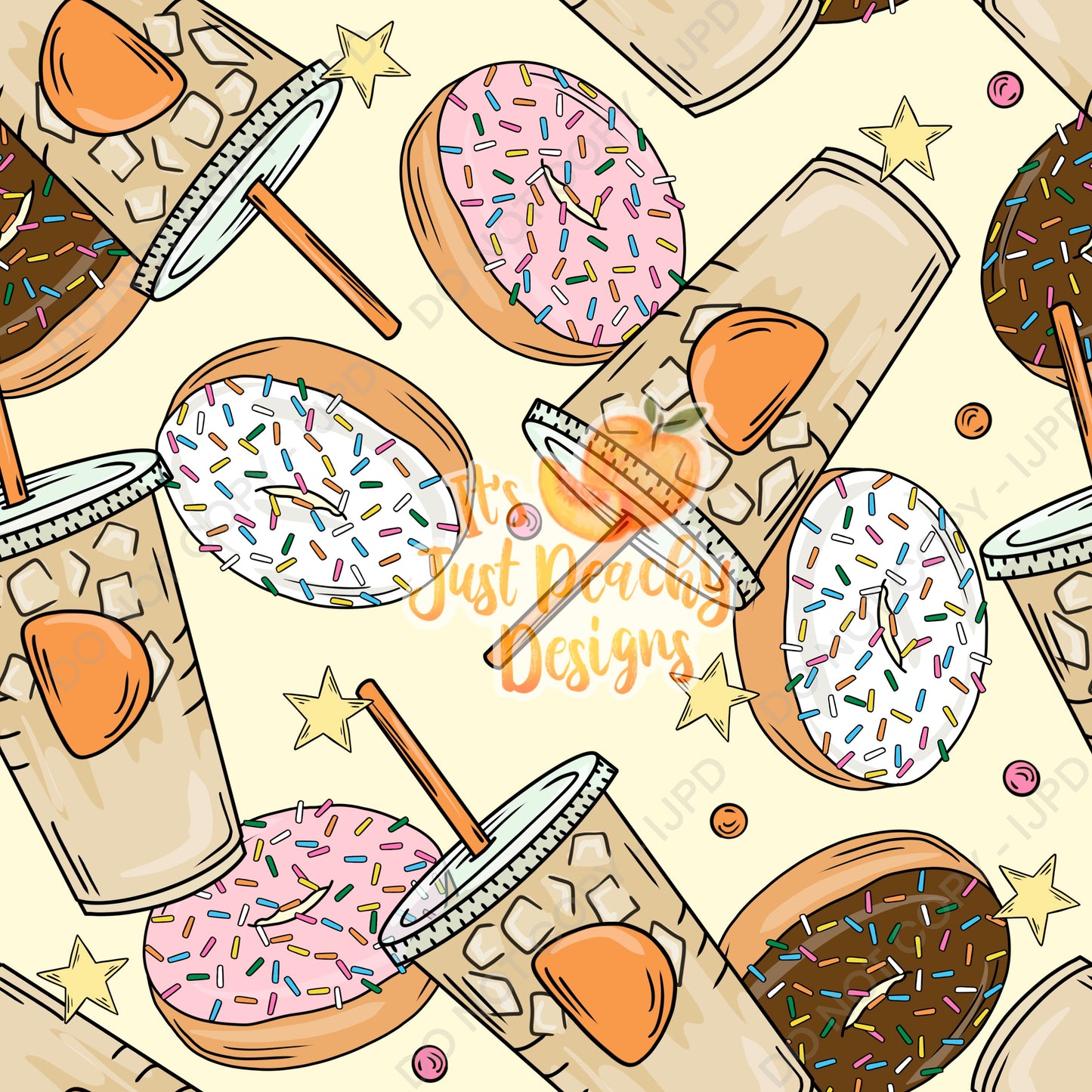 Coffee & Donuts- Multiple Color Options