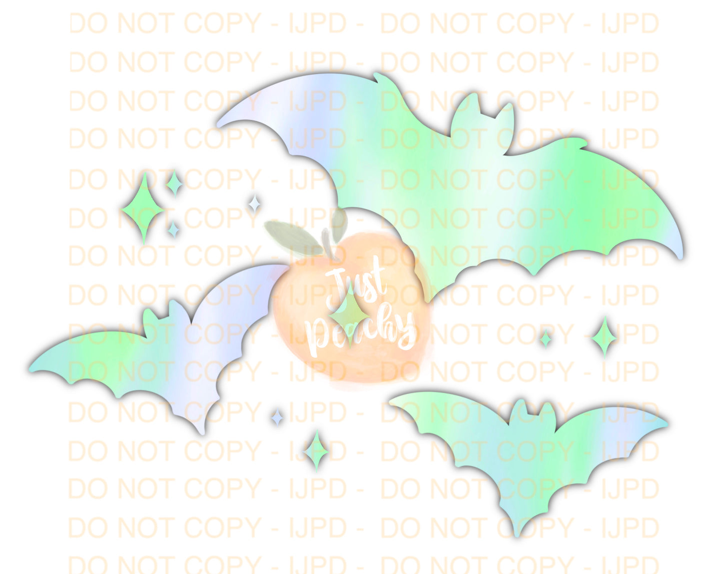 Holo Star Bats PNG - Two Color Options