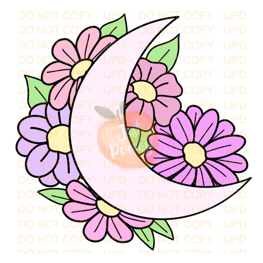 Cute Moon PNG - Two Color Options