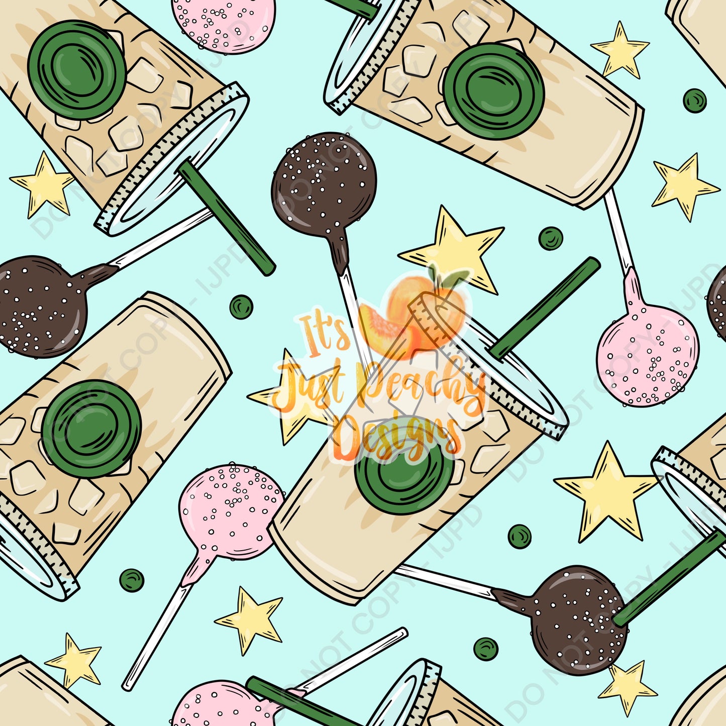 Coffee & Cake Pops- Multiple Color Options