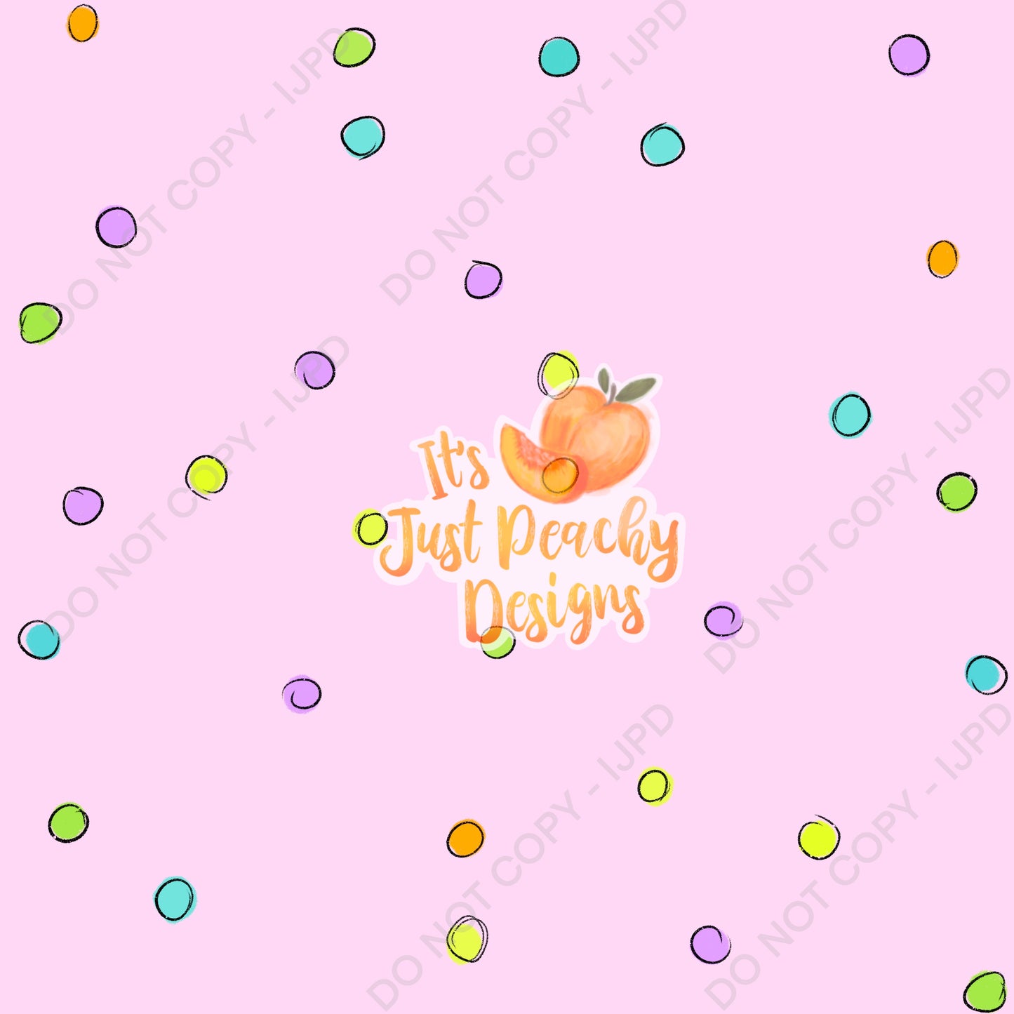 Colorful Dots Coordinate- Multiple Colors