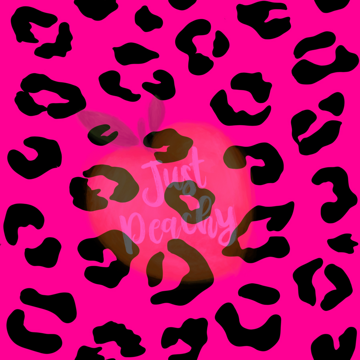 Neon Leopard  Black Spots - Multiple colors