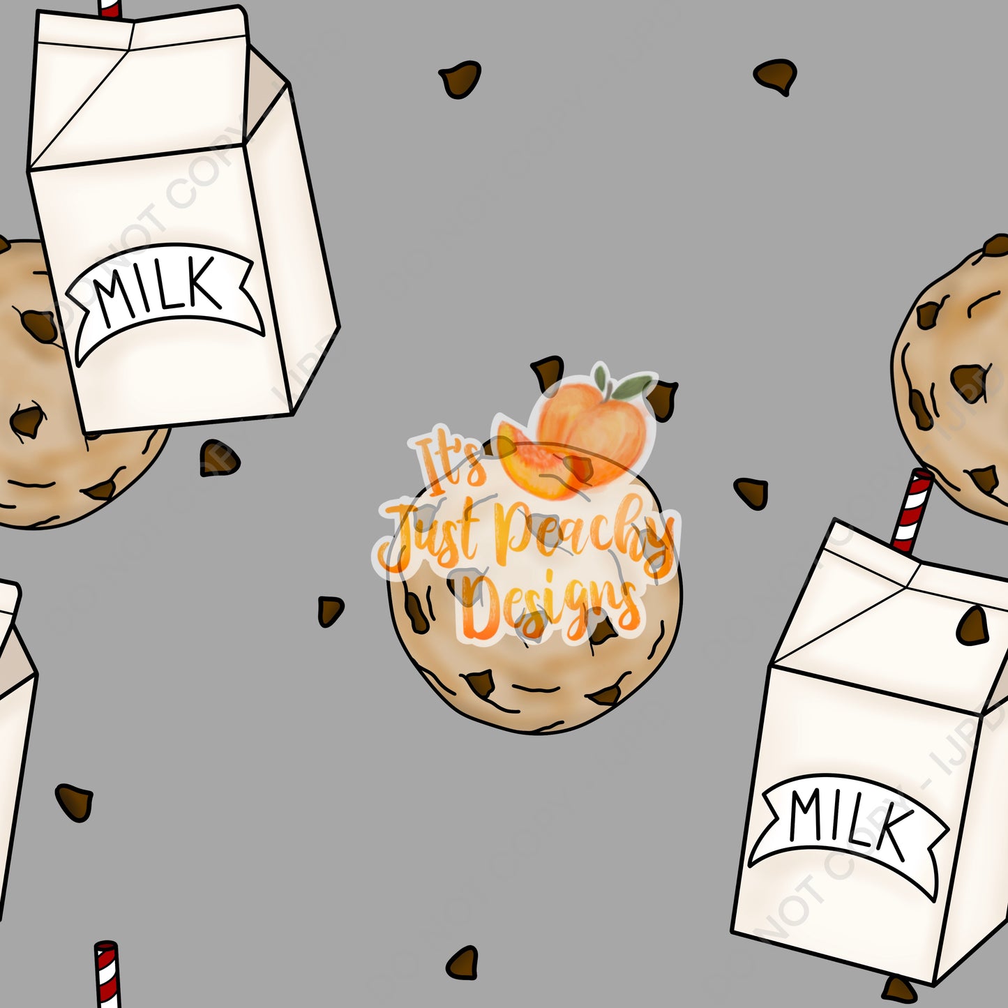 Add A Name File - Milk and Cookies - Multiple Colors