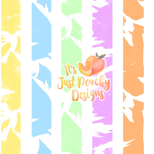 Pastel Halloween Stripes - Horizontal or Vertical