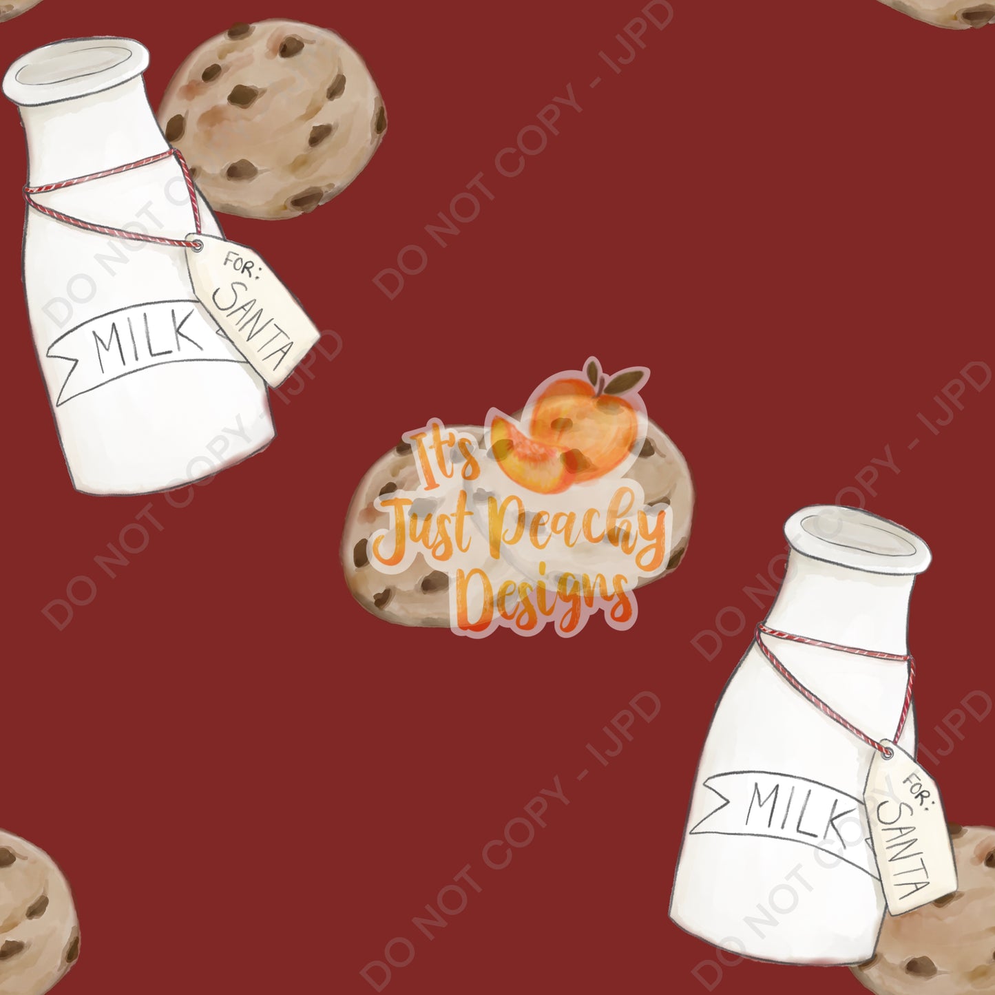 Add A Name File - Milk and Cookies - Multiple Colors