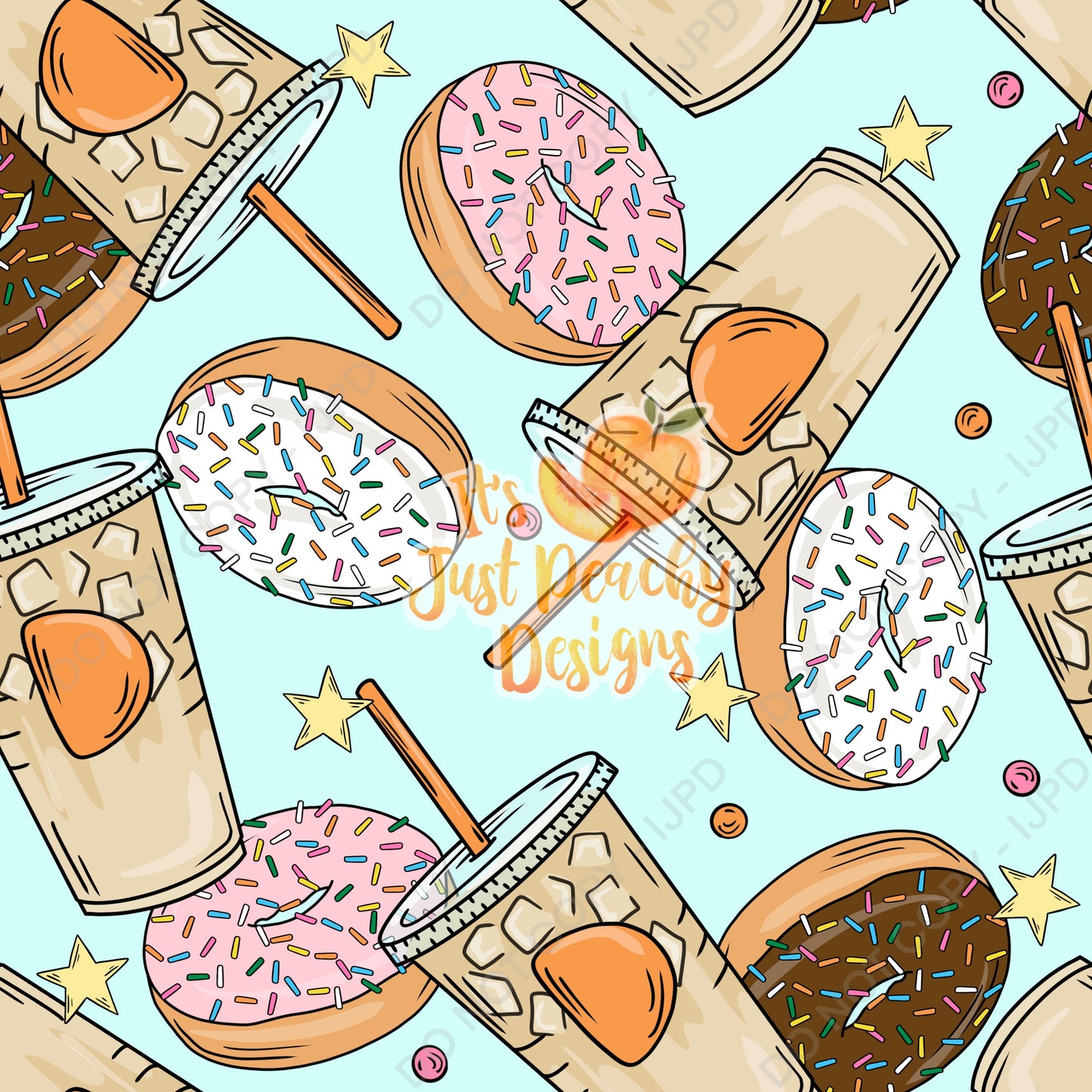 Coffee & Donuts- Multiple Color Options