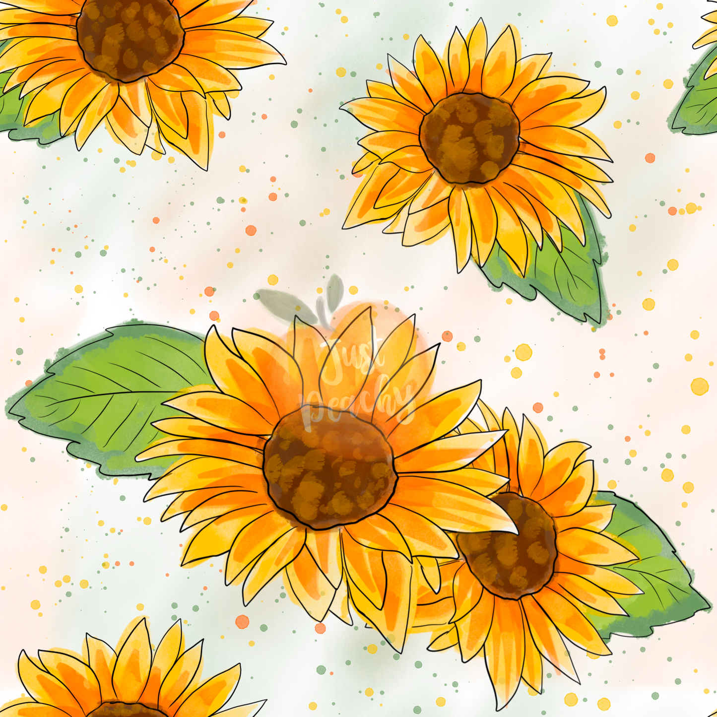 Speckled Sunflowers - Multiple Colors