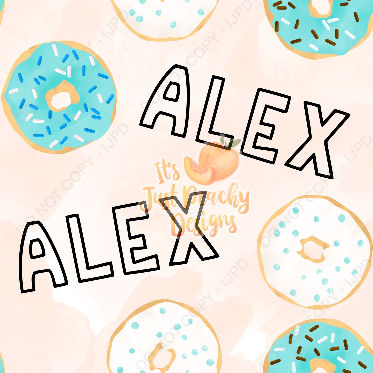 Add A Name File - Donuts - Multiple Colors