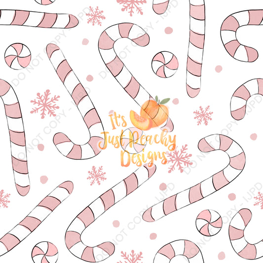 Watercolor Candy Canes