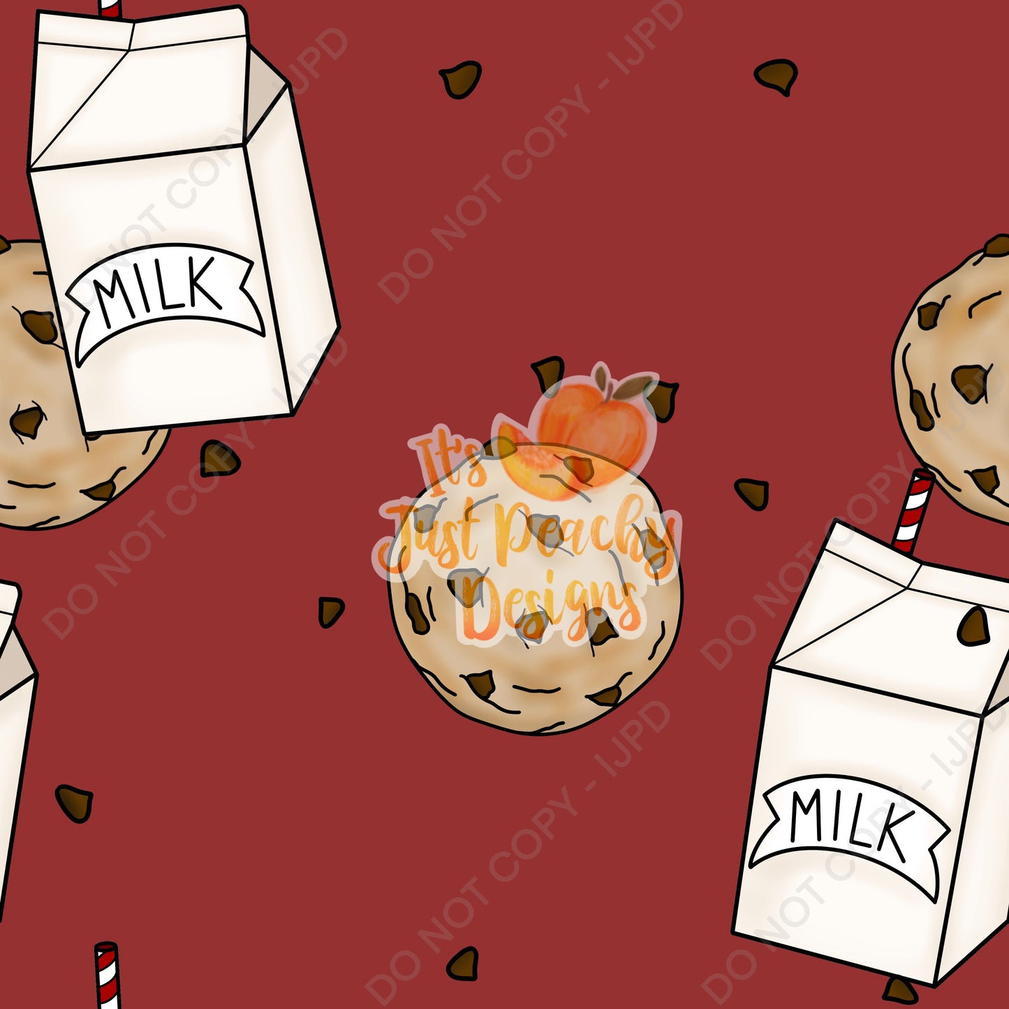 Add A Name File - Milk and Cookies - Multiple Colors