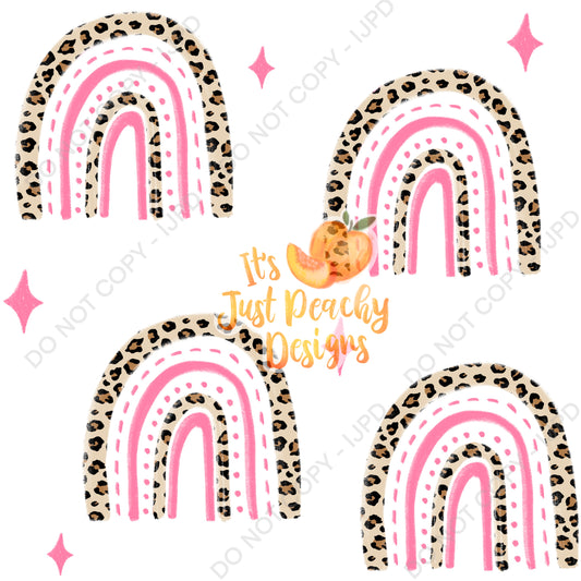 Pink Leopard Rainbows - Multiple Colors