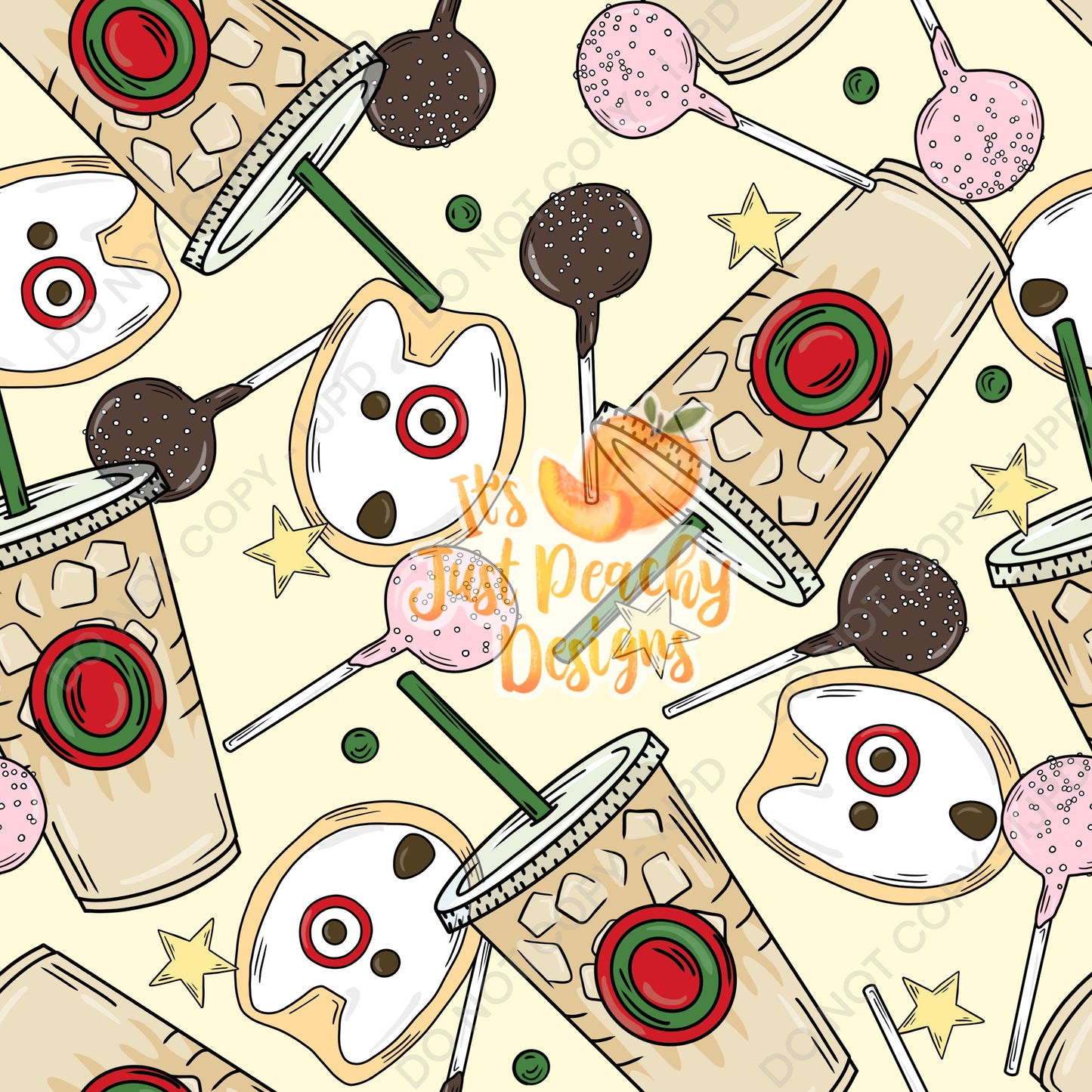 Coffee, Cookies & Cake Pops- Multiple Color Options